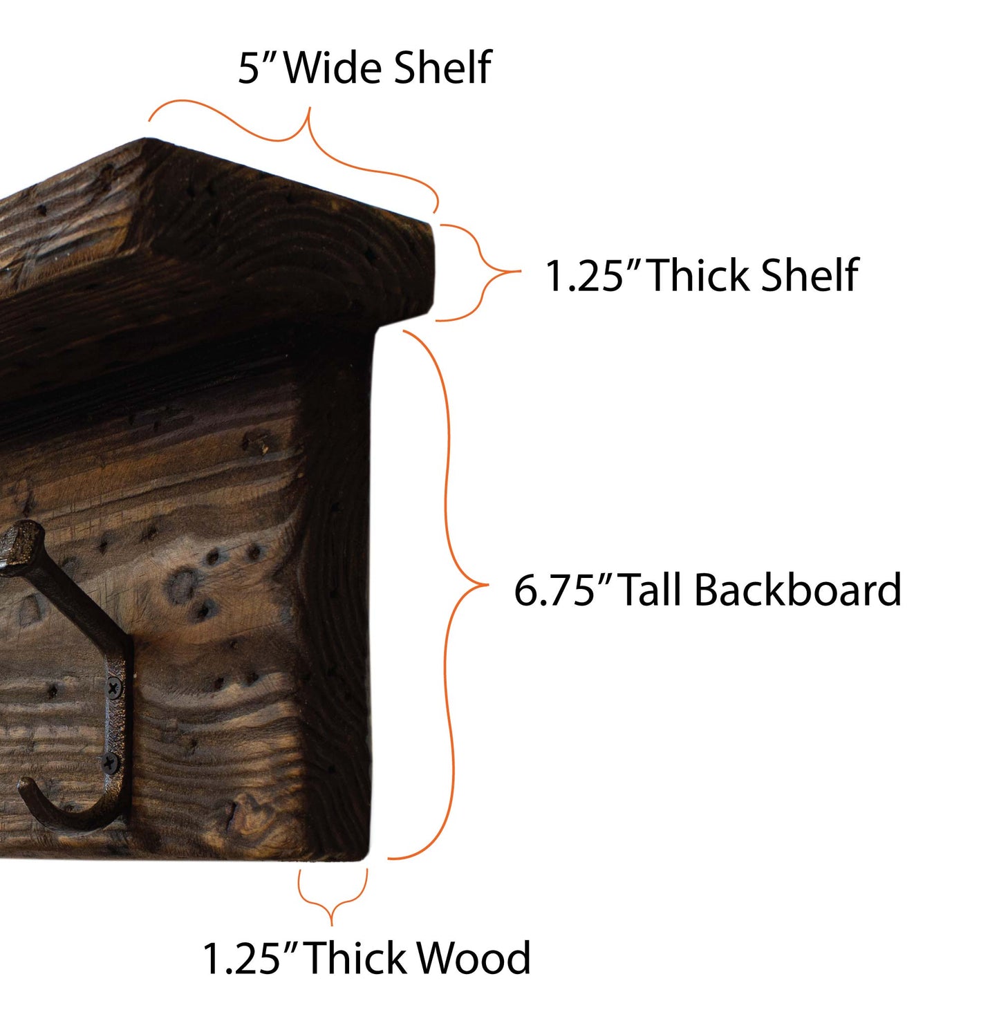 Coat Rack Wall Mounted Railroad Spike Hooks Rustic Western Decor Reclaimed Hand Weathered Entryway Storage Barnwood Doorway Organizer