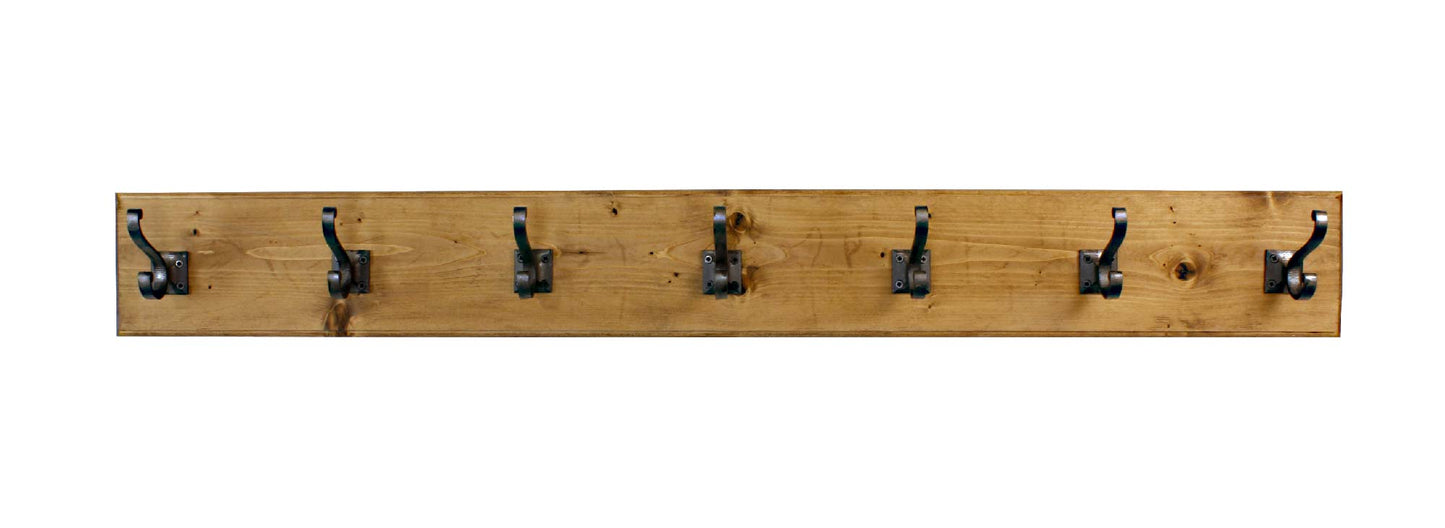 Coat Rack Wall Mounted Doorway Storage Double Scroll Metal Hooks Entryway Mudroom Home Decor Made in USA Vintage Craftsman Doorway Hanger