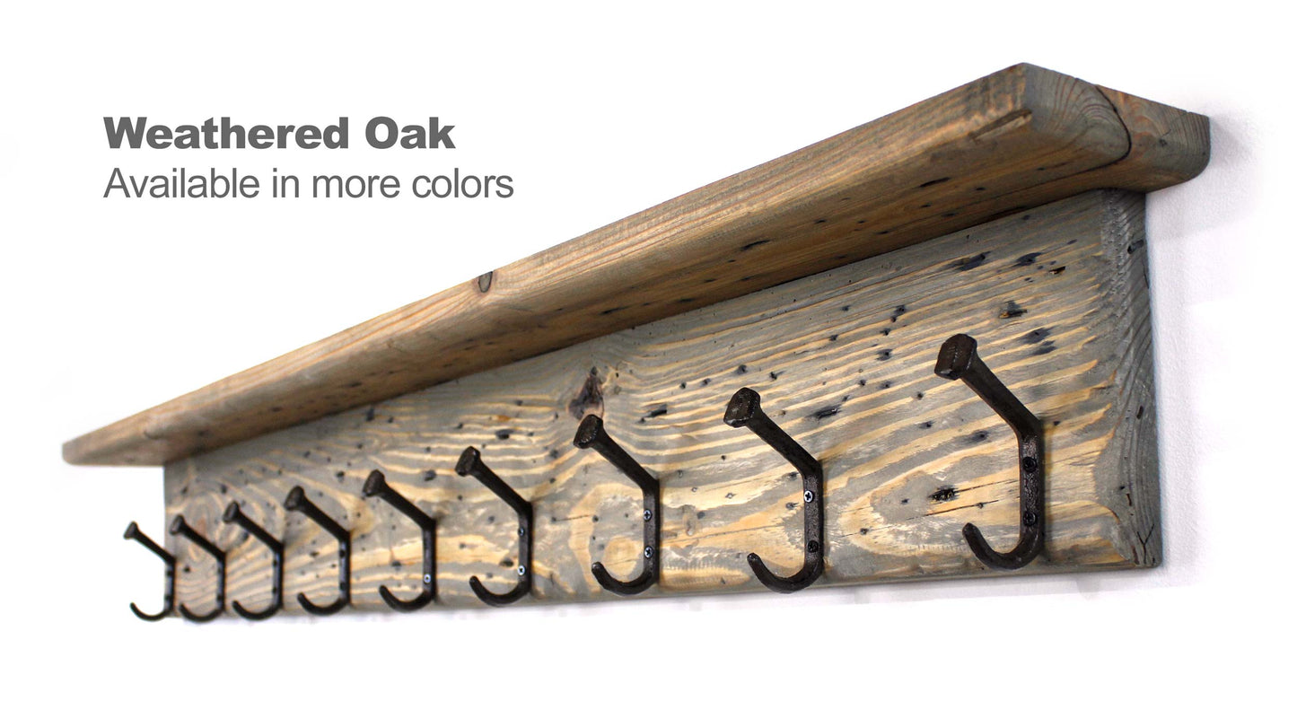 Coat Rack Wall Mounted Railroad Spike Hooks Rustic Western Decor Reclaimed Hand Weathered Entryway Storage Barnwood Doorway Organizer