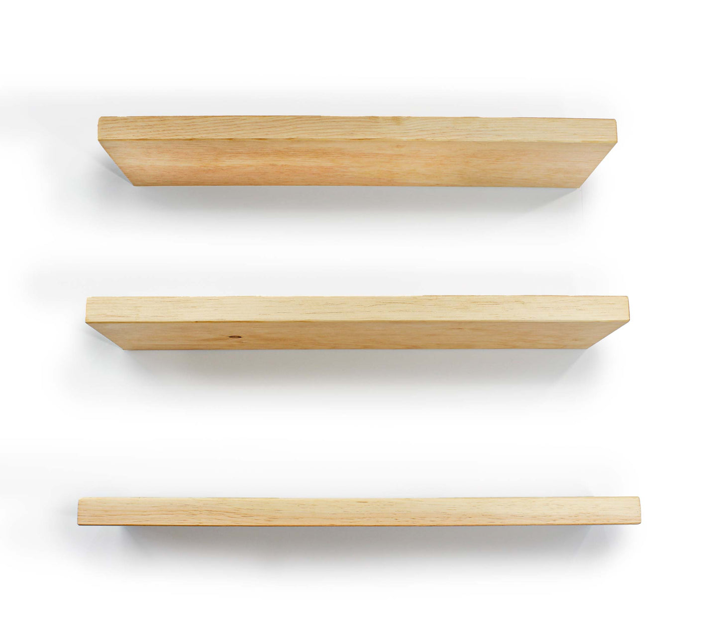 Floating Shelves Rustic Farmhouse Kitchen Shelf Wall Decor Sugar Pine Wood Flush Mounting Hidden Brackets Easy Install - Handmade in USA