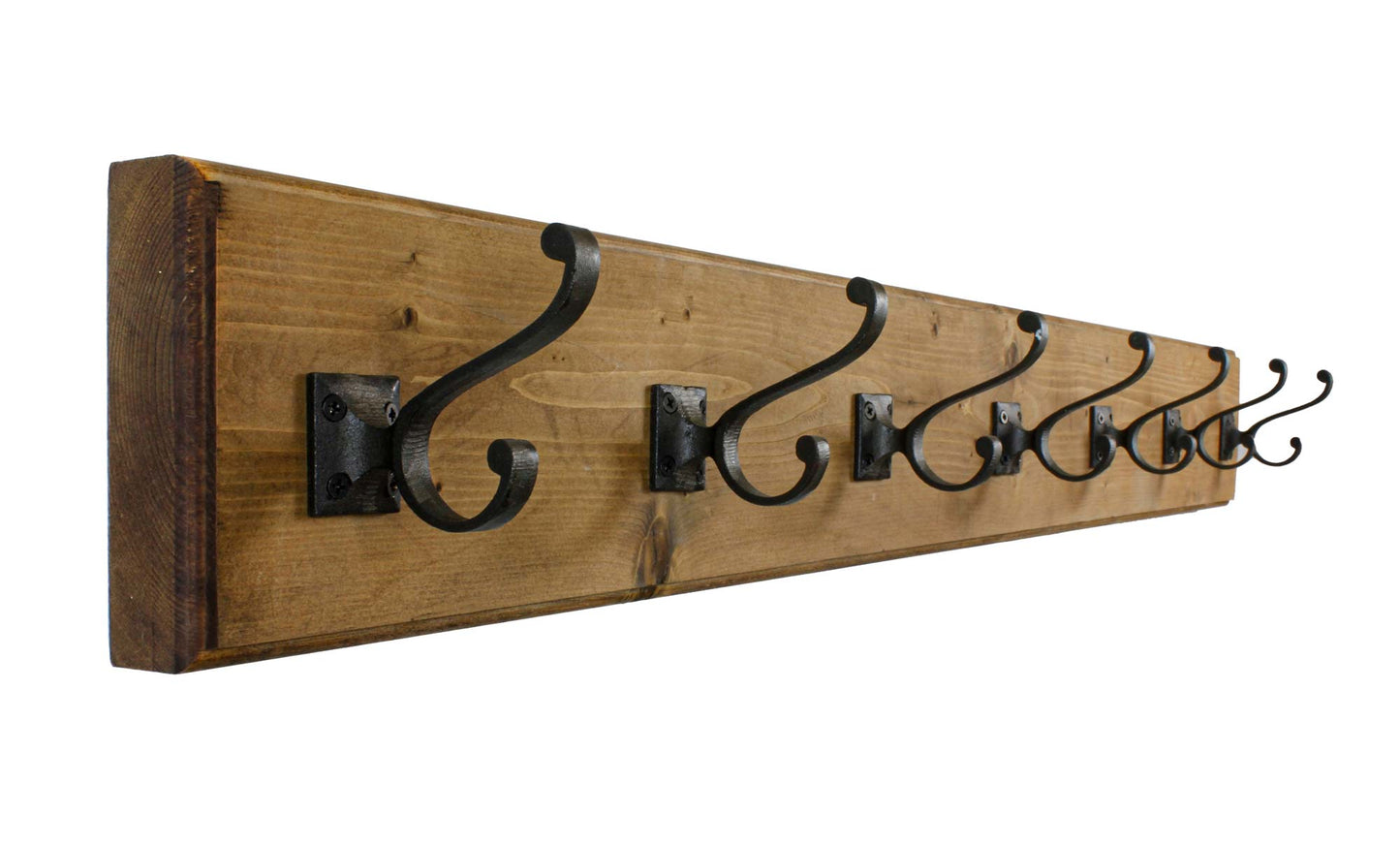 Coat Rack Wall Mounted Doorway Storage Double Scroll Metal Hooks Entryway Mudroom Home Decor Made in USA Vintage Craftsman Doorway Hanger