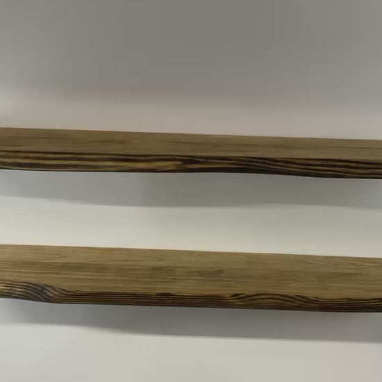 live edge shelves video from different angles 