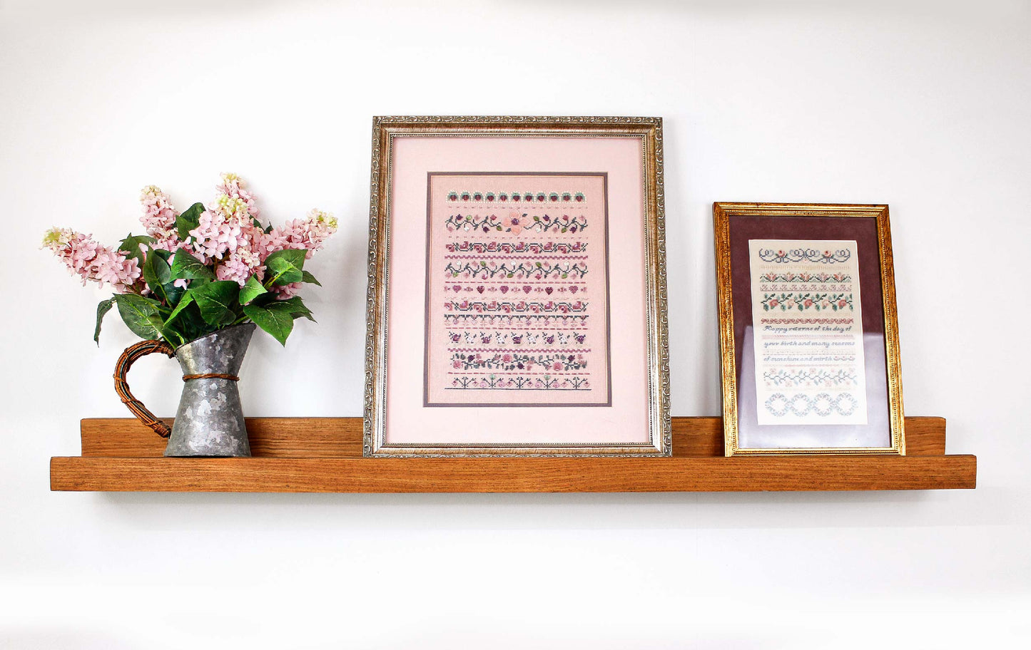 Wood Picture Ledge Shelf Floating Wall Shelf Display for Photos, Art, Record Albums, Books, Collections, Modern Home Decor Handmade in USA